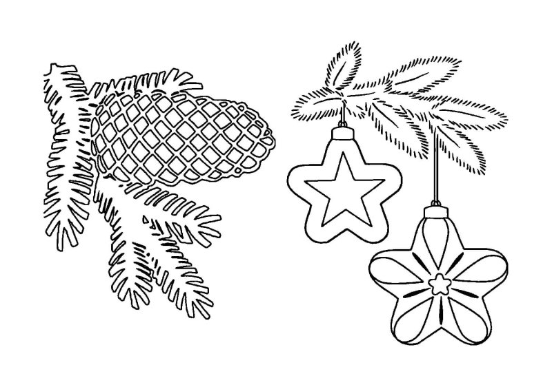 Трафареты на окна на новый год