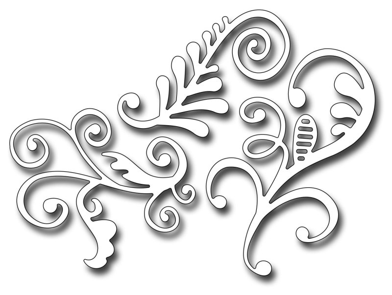 Угловой орнамент трафарет