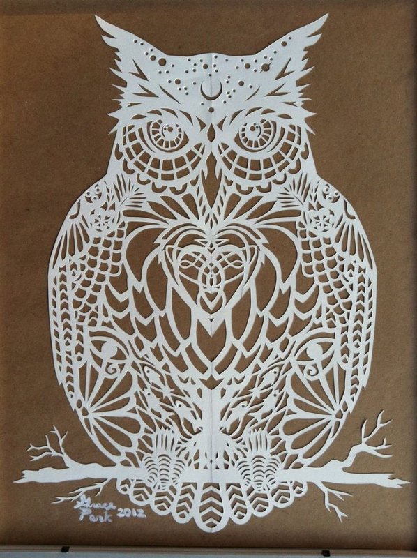 Ажурная вырезка из бумаги