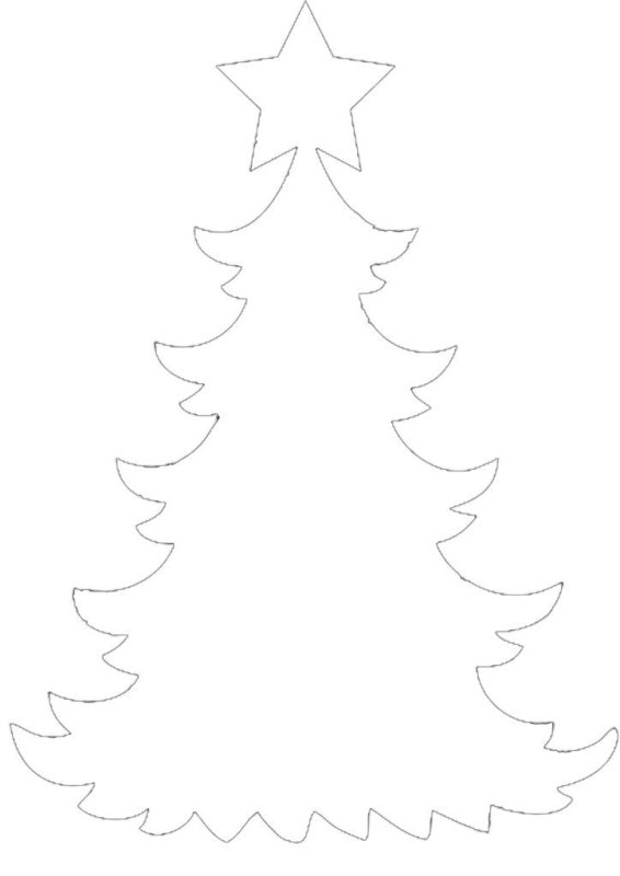 Елка для вырезания