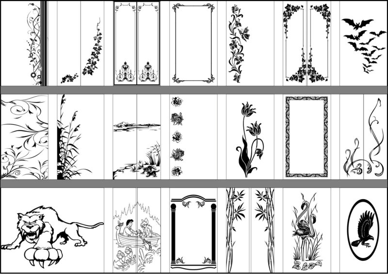 Пескоструйный рисунок на зеркале