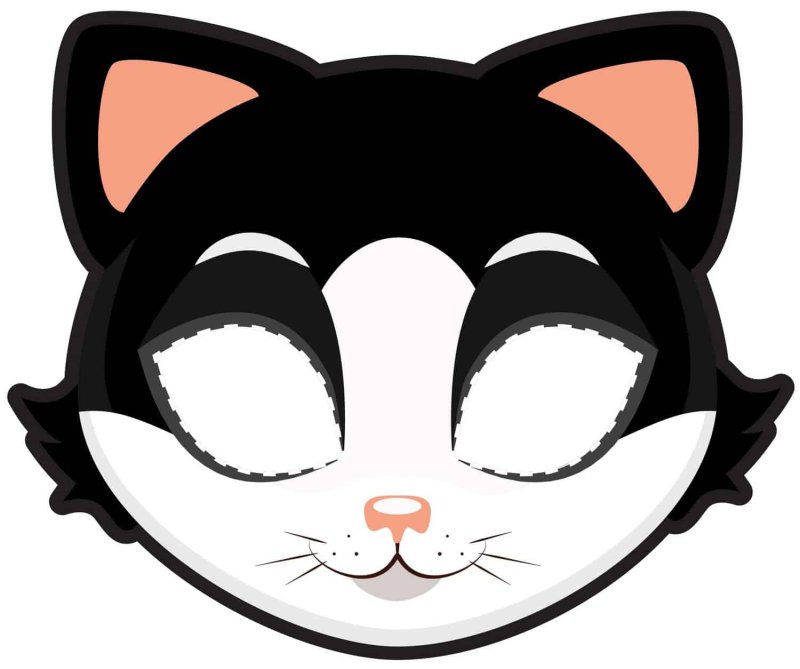 Маска кошки для детей