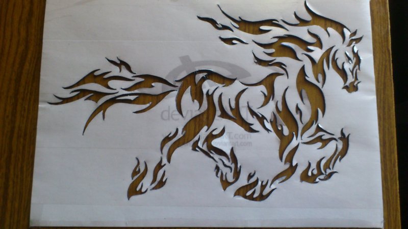 Прорезная резьба по фанере