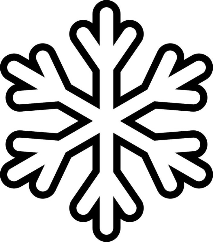 Снежинки картинки раскраски