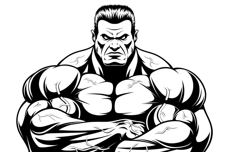 Рисунки бодибилдеров