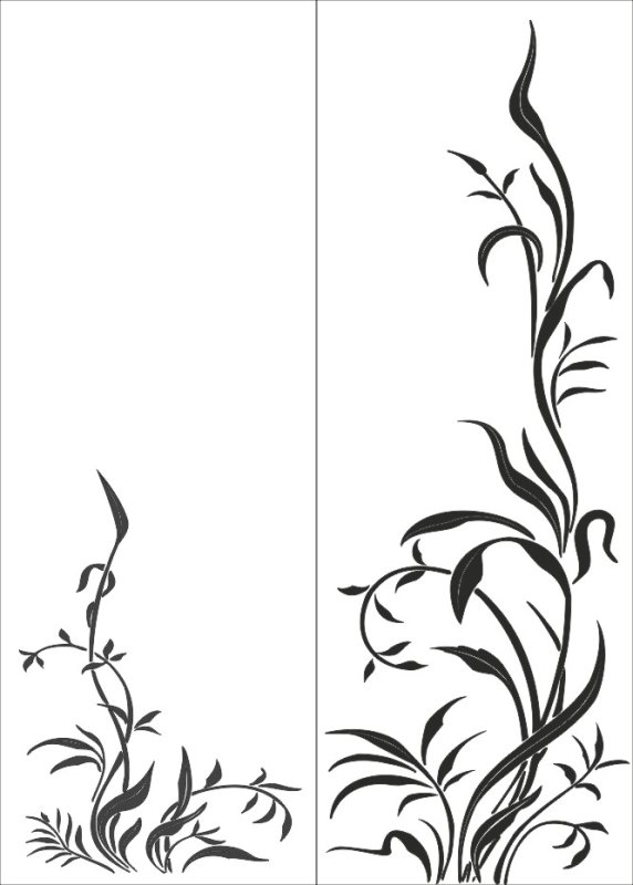 Узоры пескоструй на зеркале