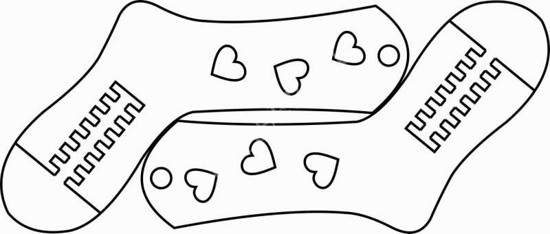 Блокаторы для носков шаблон