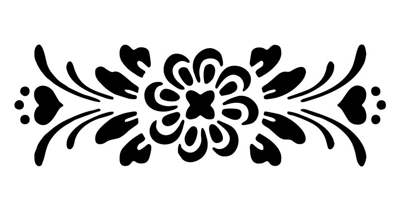 Узор бордюр для трафарета