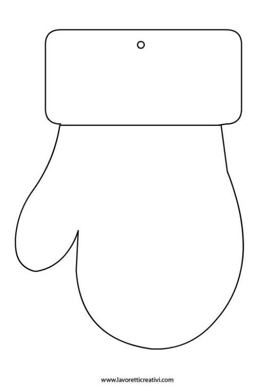 Шаблон варежки