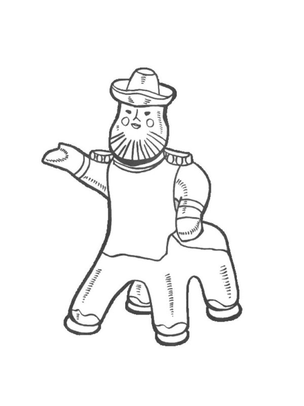 Раскраска Каргопольская игрушка Каргопольская игрушка