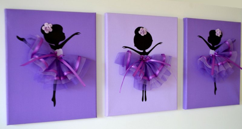 Панно балерина своими руками