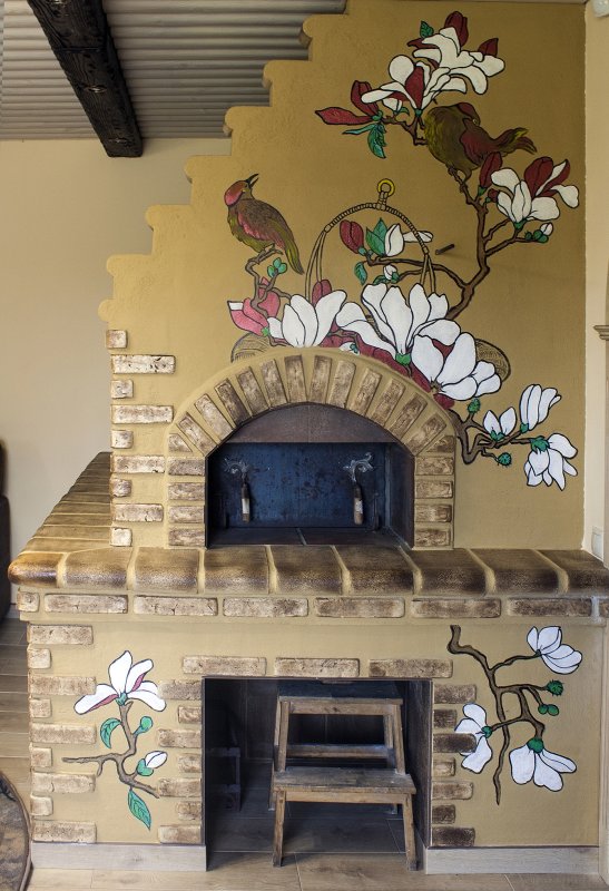 Расписная печь