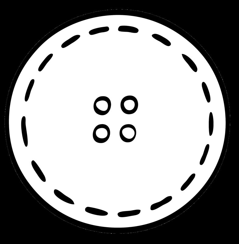 Трафарет пуговицы