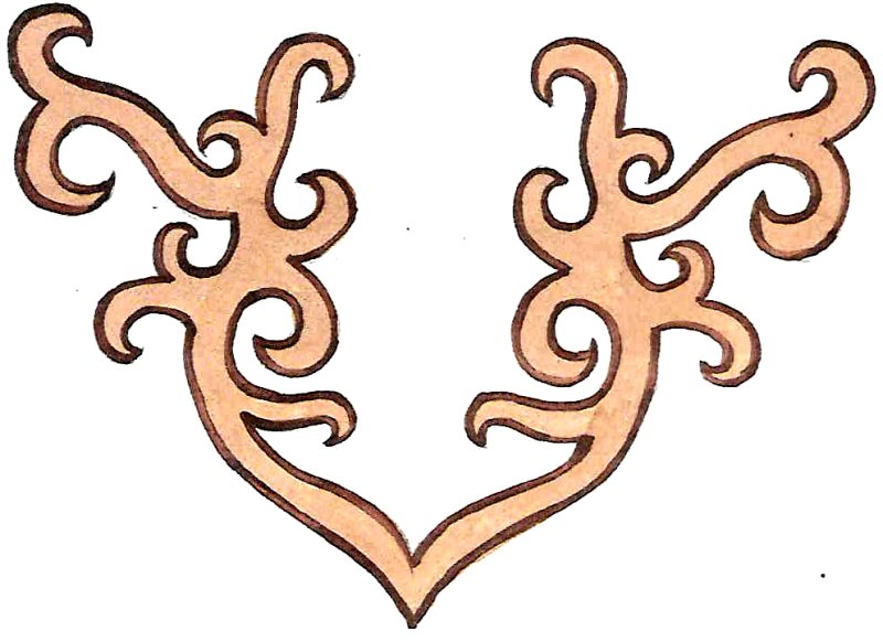 Алтай орнамент тажуур