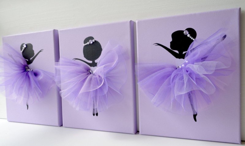 Объемное панно балерина
