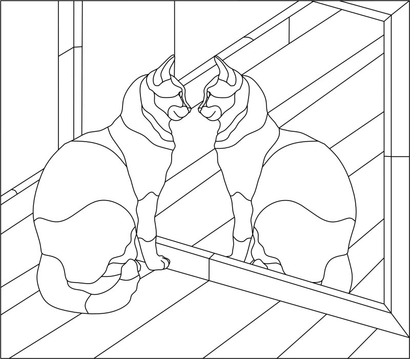 Витраж рисунок