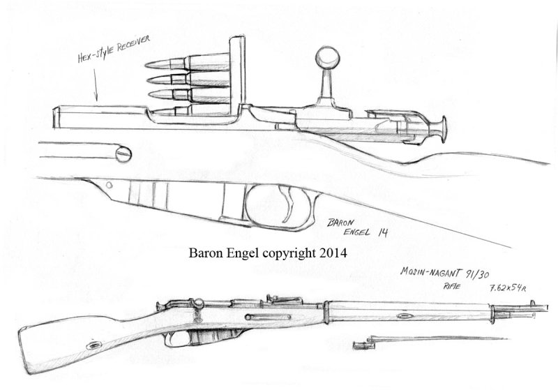 Винтовка Мосина 1891 чертёж
