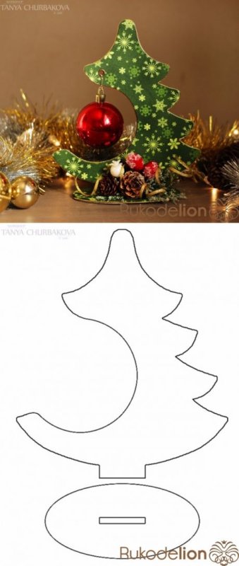 Трафарет "елка"