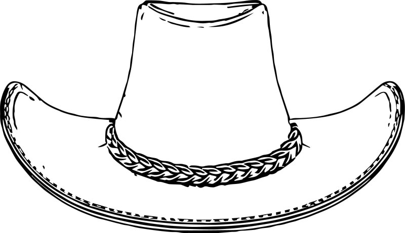 Шляпа раскраска для детей