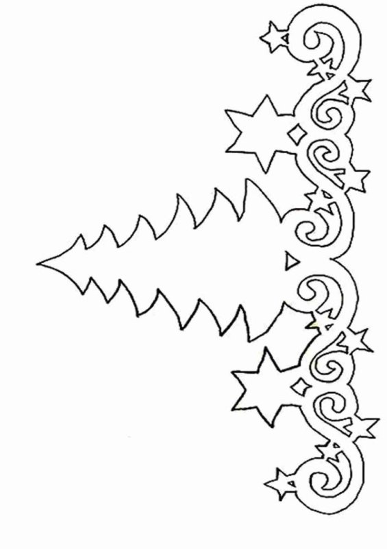 Трафареты на новый год для вырезания на окно