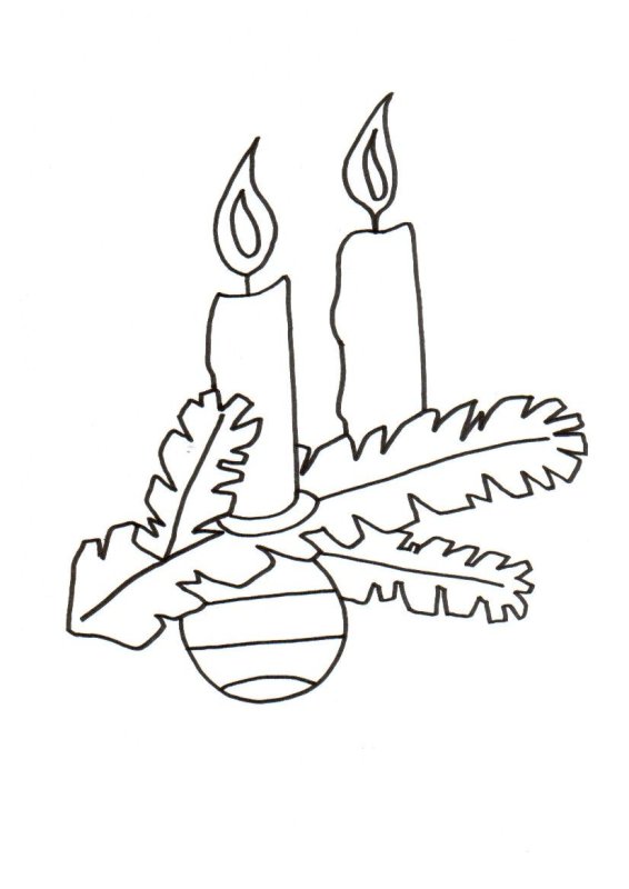 Новогодние украшения на окна трафареты