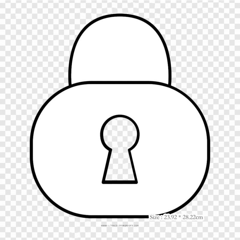 Раскраска замок дверной