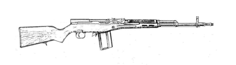 Самозарядный карабин Симонова чертежи