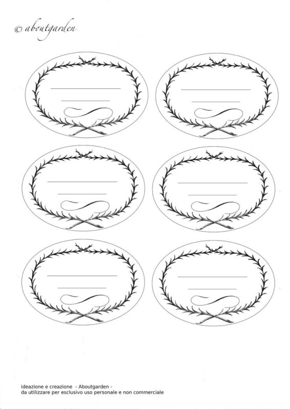 Ярлычки для подписи