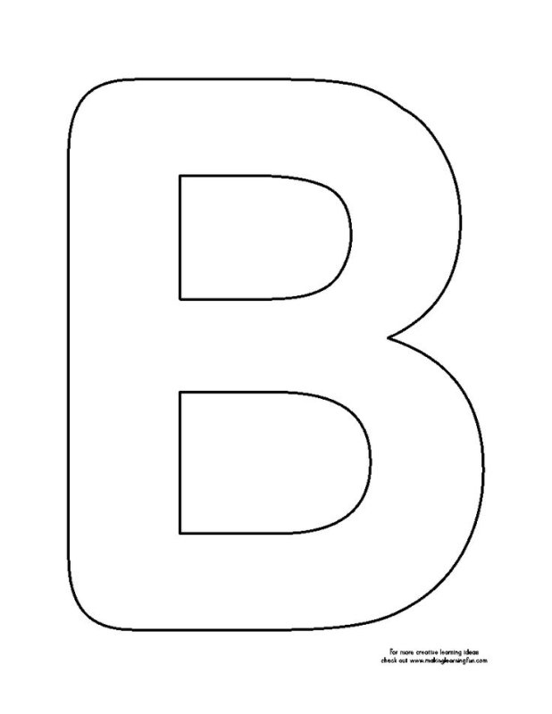 Трафарет букв