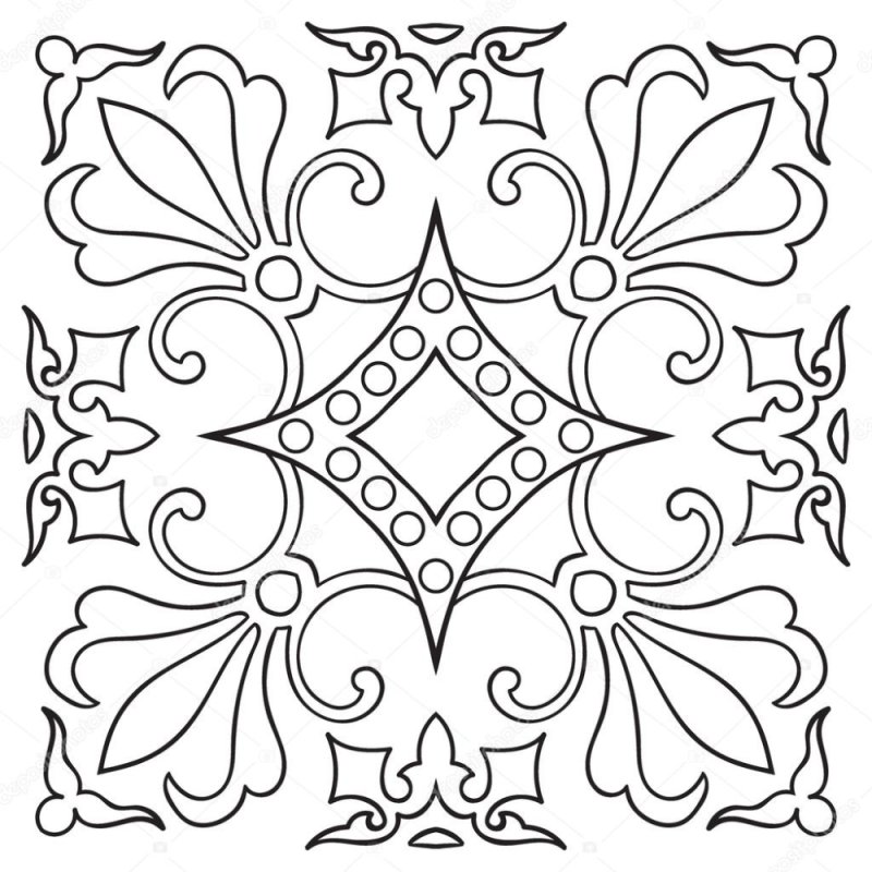 Квадратный орнамент