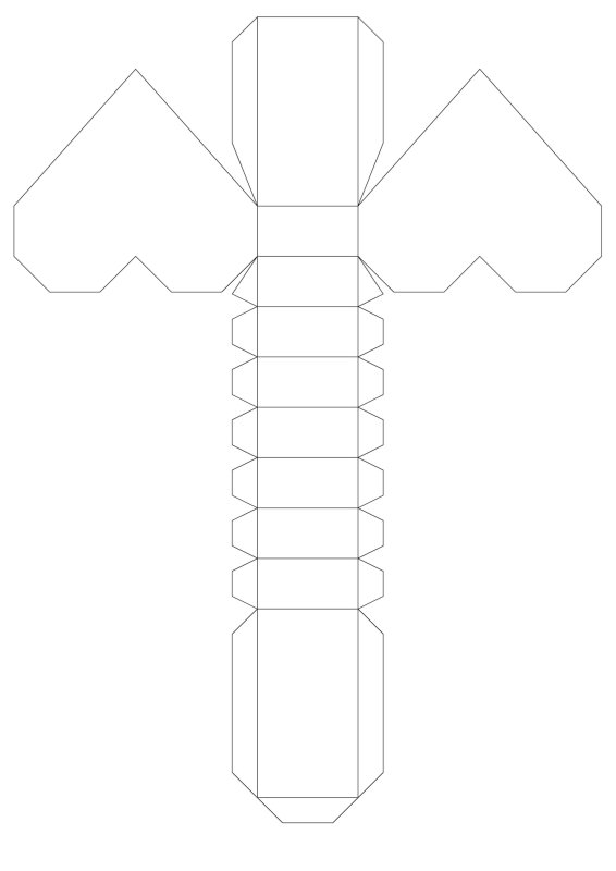 Поделка развертка