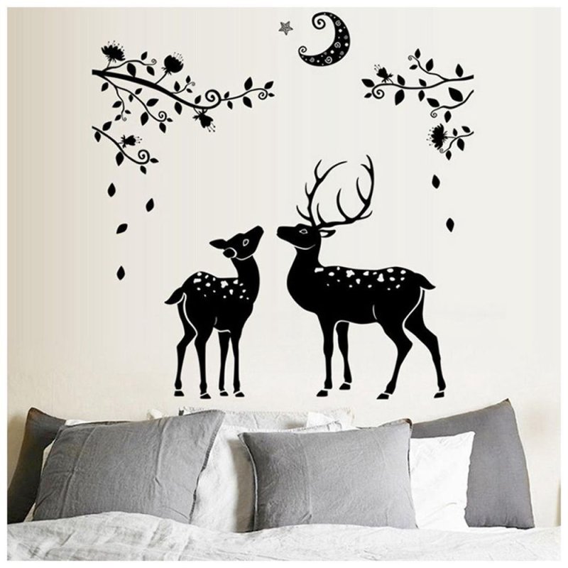 Силуэты на стене в интерьере