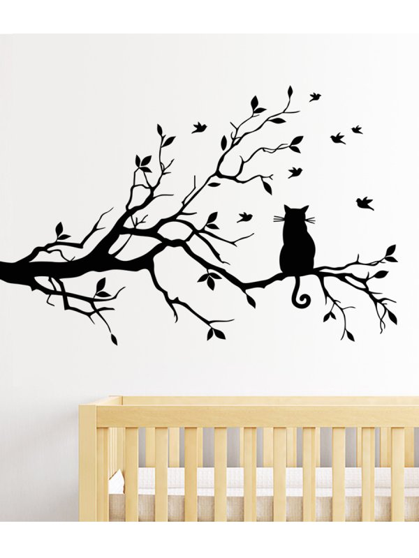 Трафареты деревьев для декора стен