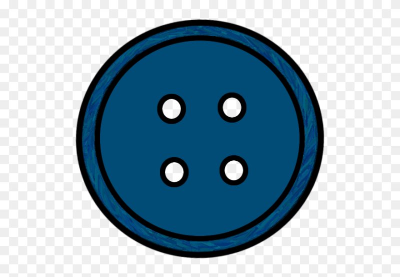 Пуговица на белом фоне