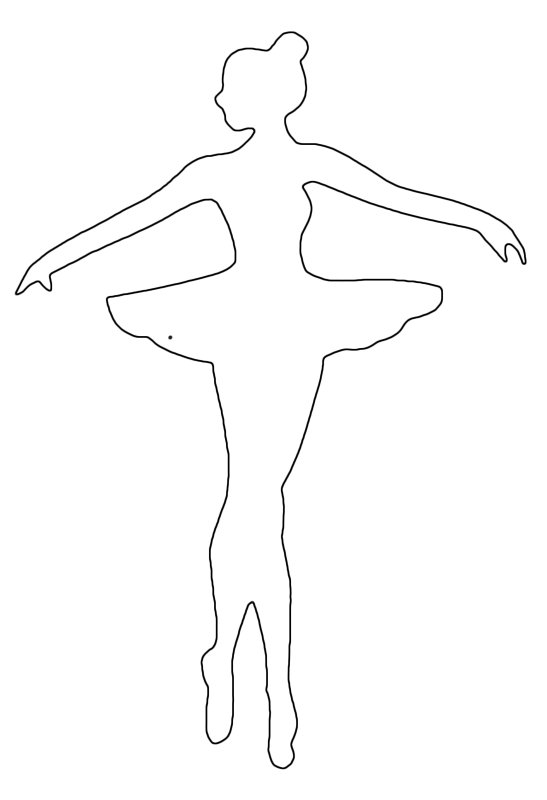 Шаблон балерины для вырезания
