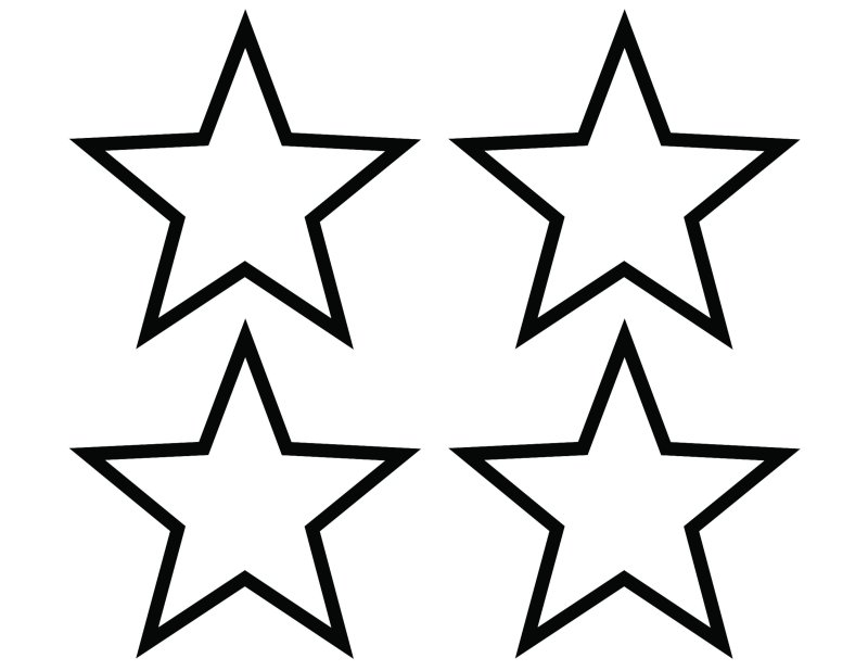 Звездочка шаблон