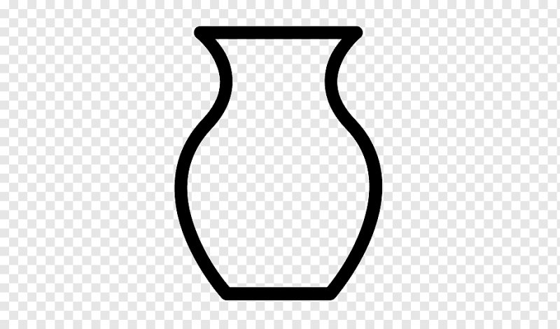 Трафарет вазы для цветов