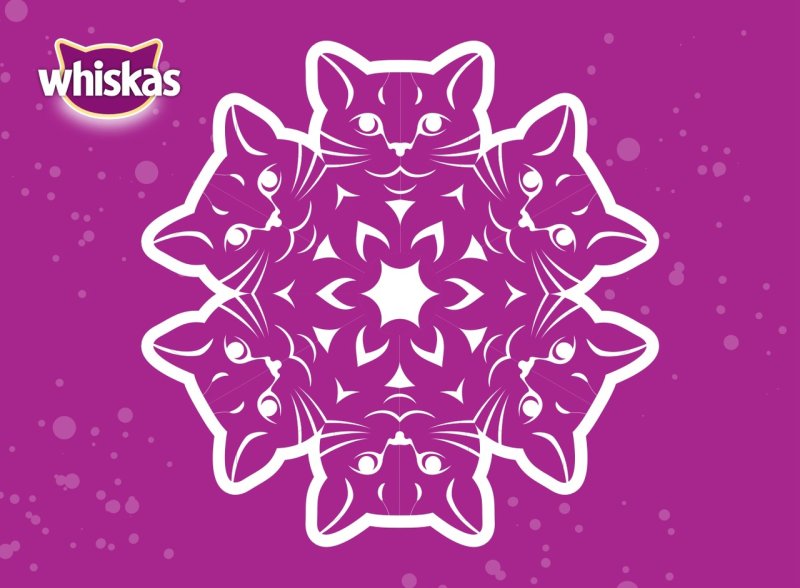 Котоснежинки Whiskas