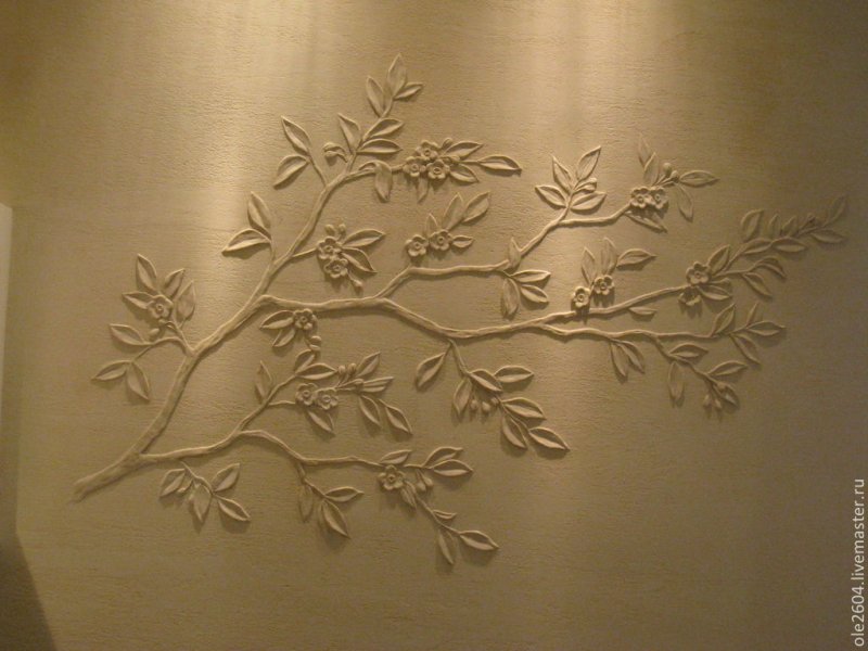 Трафарет для барельефа на стену