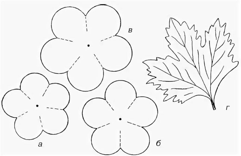 Цветы шаблоны для вырезания
