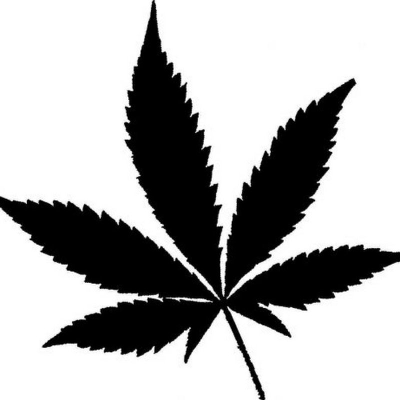 Конопля трафарет