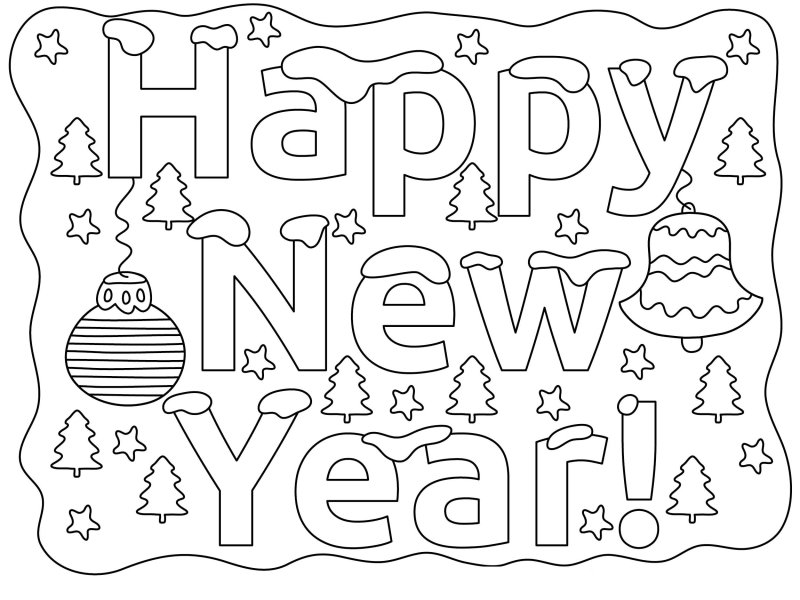 Новогодняя открытка на английском