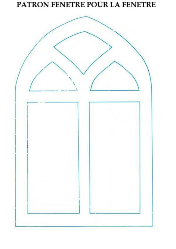 Трафареты на окна домики