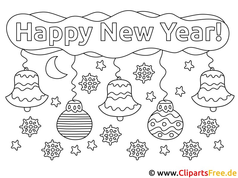 Раскраска. Новый год