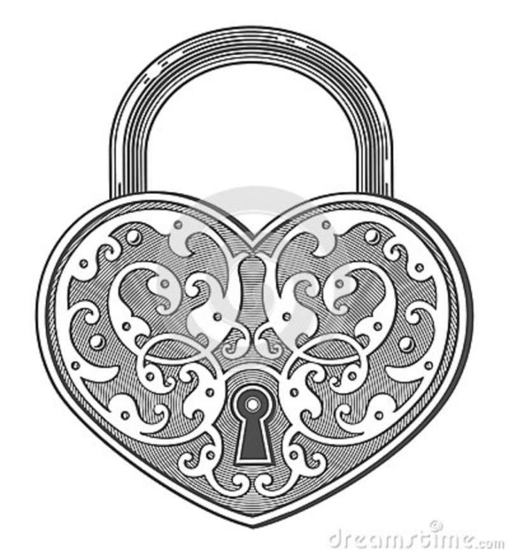 Амбарный замок раскраска