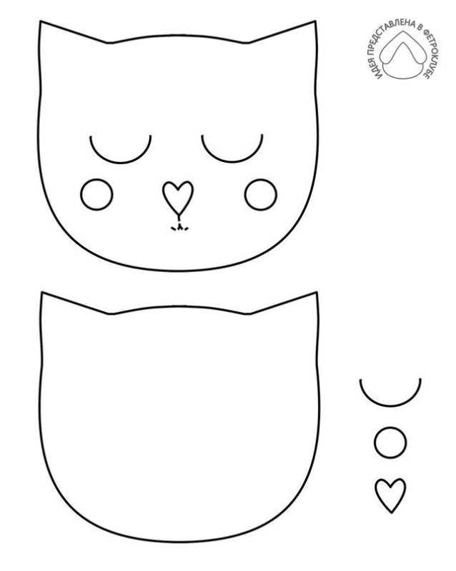 Выкройка детской сумочки из фетра