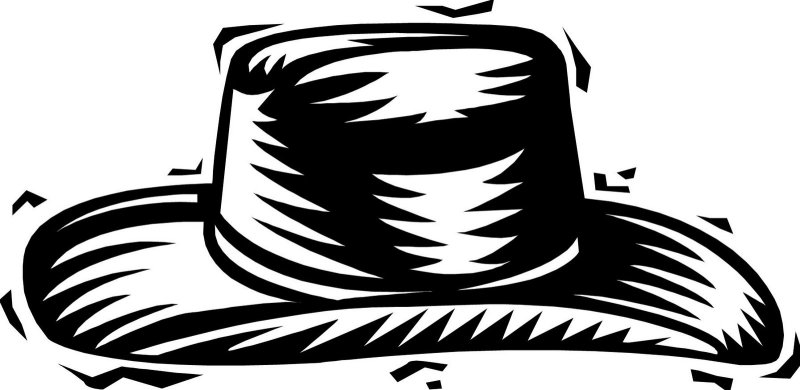 Шляпа трафарет