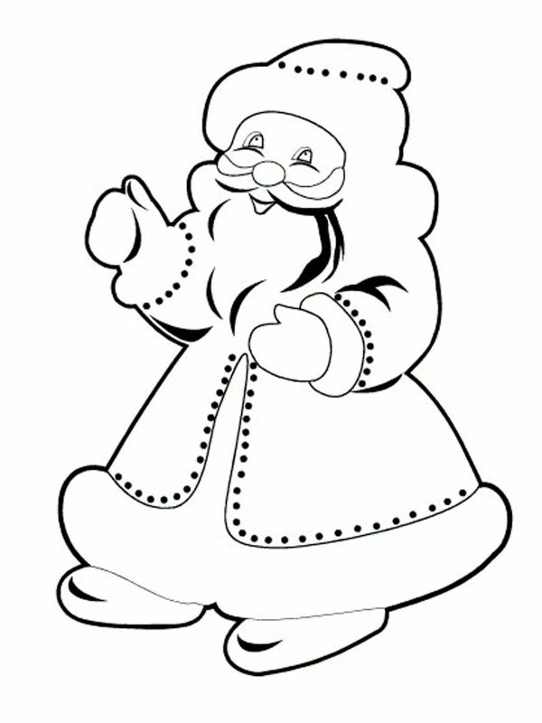 Контур Деда Мороза и Снегурочки