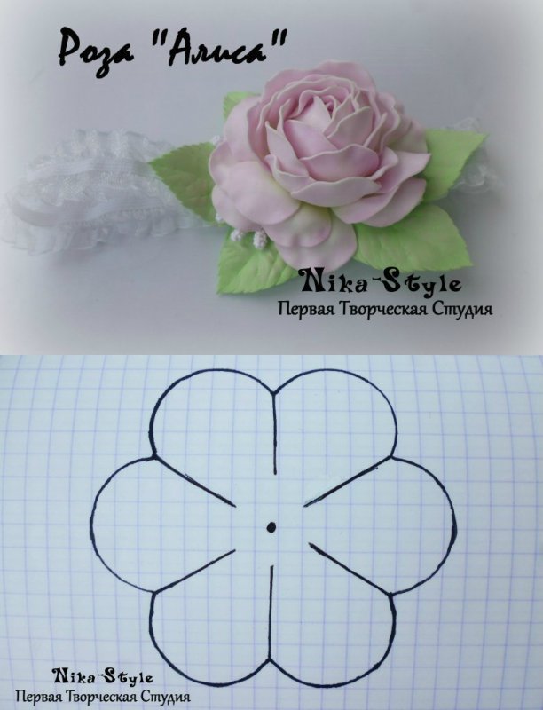 Небольшие цветы из фоамирана