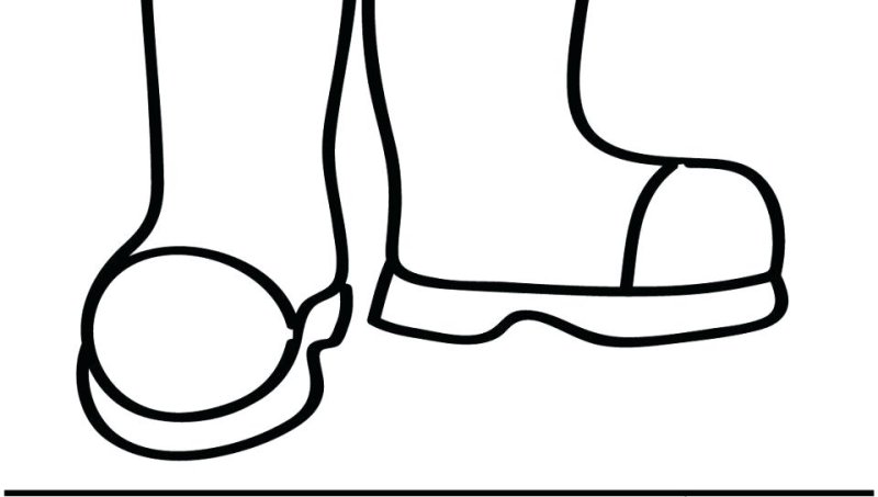 Раскраска сапоги резиновые для детей
